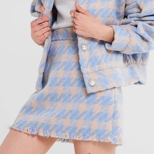 STORETS houndstooth skirt & matching jacket